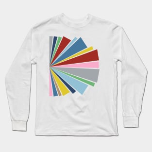 Side Sunburst Rainbow Long Sleeve T-Shirt